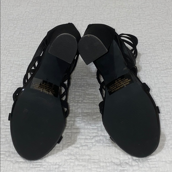 Size 6 Strappy Black Heels - Picture 2 of 2